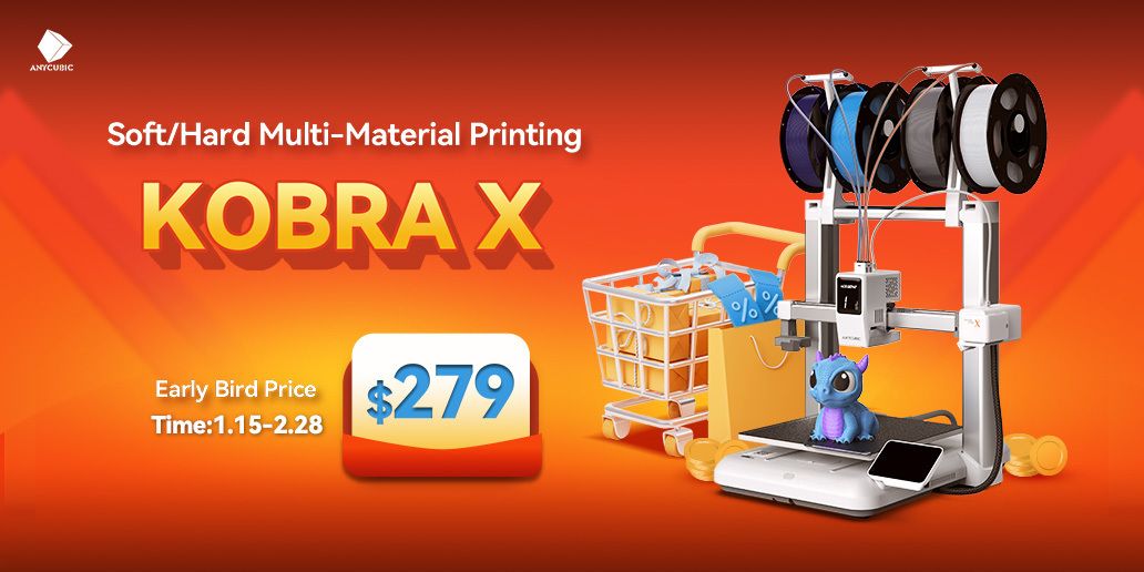 Nova impressora 3D Anycubic Kobra X por US$ 279